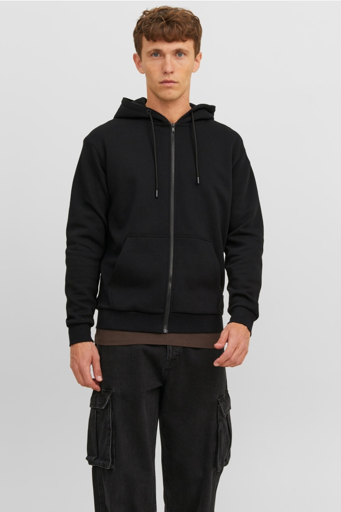 JJEBRADLEY SWEAT ZIP HOOD NOOS 12249342 BLACK